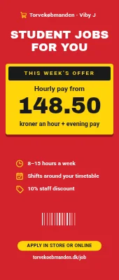 Supermarket roll-up — student jobs