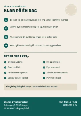 Side 2 af Cykelværksted med forårstjek i Skagen