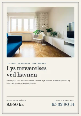 Lejlighed til leje ved havnen i Kerteminde