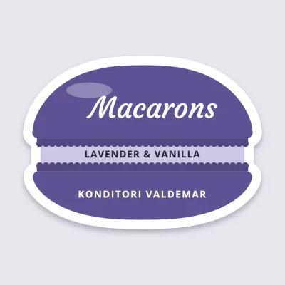 The lavender macaron