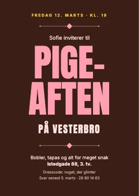 Pigeaften på Vesterbro