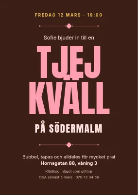 Tjejkväll på Vesterbro