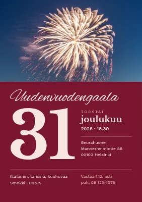 Uudenvuoden gaala — 31. joulukuuta