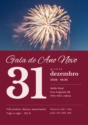 Gala de Ano Novo — 31 de dezembro