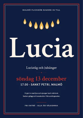 Luciafirande — ljuskrona