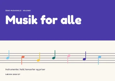 Sæsonprogram for musikskole – 16 sider