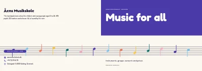 Umschlag von Season programme for a music school – 16 pages