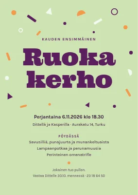 Bornholmin illallisklubi — kutsu