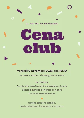 Cena sociale di Bornholm — invito