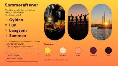 Moodboard til sommerkampagne