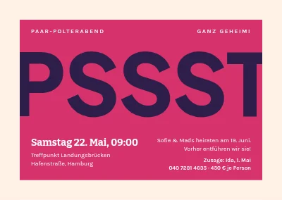 JGA — geheimes Pink Pssst