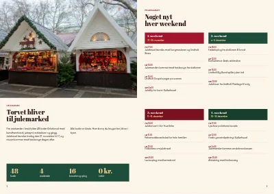 Side 2–3 af Program for julemarked – 8 sider