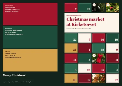 Cover of Programme for a Christmas market – 8 pages