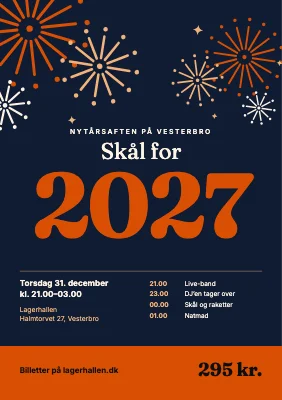 Nytårsfest — skål for det nye år