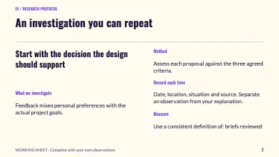 Page 2 of A clearer creative brief