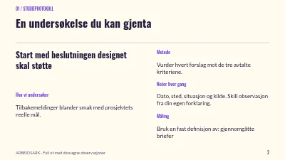 Side 2 av En tydeligere kreativ brief