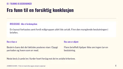 Side 4 av En tydeligere kreativ brief