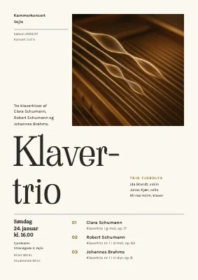 Kammerkoncert — klavertrio i Vejle