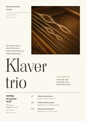 Kammerkonsert — pianotrio i Vejle