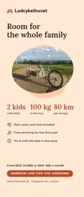 Bike shop roll-up — cargo bikes for families