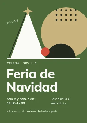 Mercadillo navideño — formas Memphis