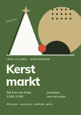 Kerstmarkt — Memphis-vormen
