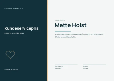 Kundeservicepris