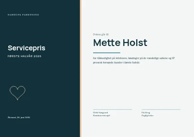 Kundeservicepris