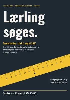 Tømrerlærling søges i Struer