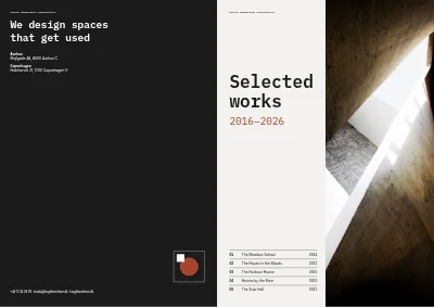 Umschlag von Architecture studio portfolio – 24 pages
