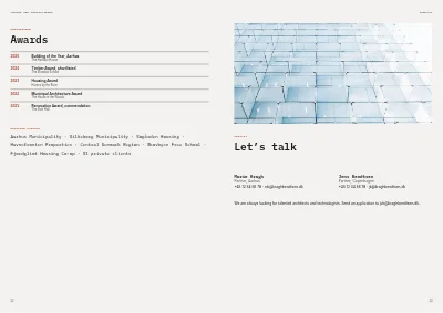 Seiten 22–23 von Architecture studio portfolio – 24 pages