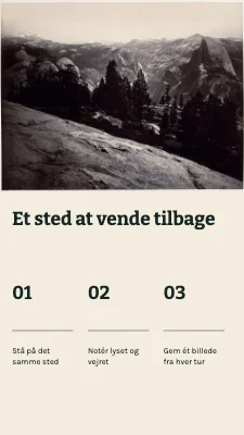 Et sted at vende tilbage · Billedopskrift