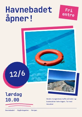 Havnebadet åpner — sommerfest på havnen