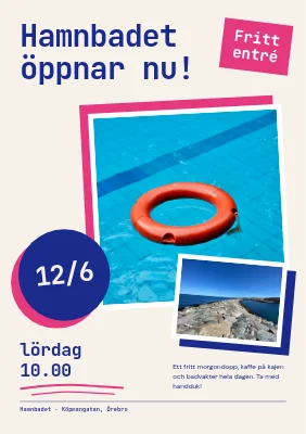 Hamnbadet öppnar — sommarfest på hamnen