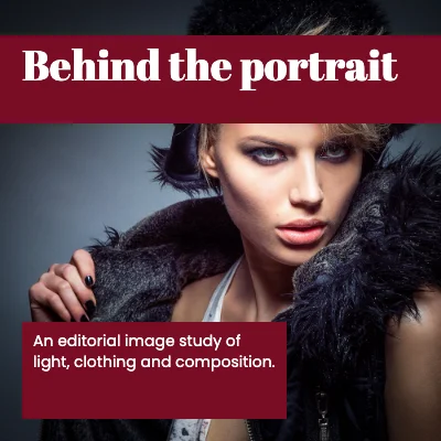 Behind the portrait · gallery ribbon
