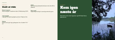 Side 14–15 af Velkomsthæfte for campingplads – 16 sider