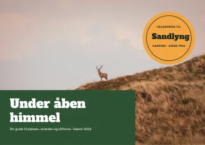 Velkomsthæfte for campingplads – 16 sider