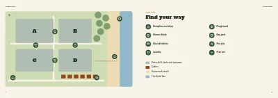 Pagine 4–5 di Campsite welcome booklet – 16 pages
