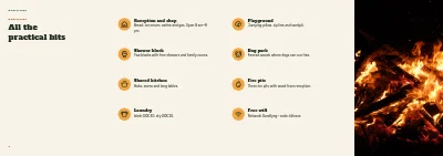 Pagine 6–7 di Campsite welcome booklet – 16 pages