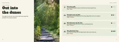Pagine 10–11 di Campsite welcome booklet – 16 pages