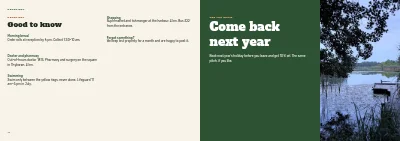Pagine 14–15 di Campsite welcome booklet – 16 pages