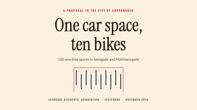 Proposal to the council — bike parking