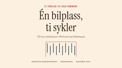 Forslag til kommunestyret — sykkelparkering
