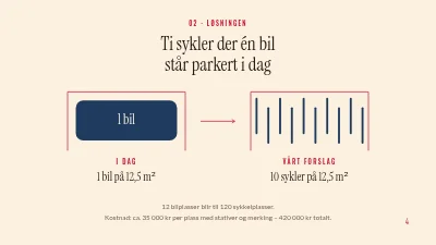 Side 4 av Forslag til kommunestyret — sykkelparkering