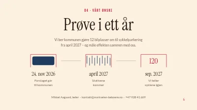 Side 6 av Forslag til kommunestyret — sykkelparkering
