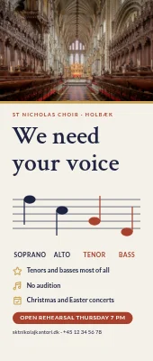 Choir roll-up — we need your voice