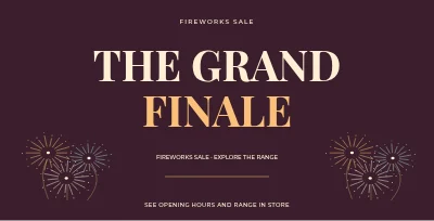 Fireworks sale – Typographic statement
