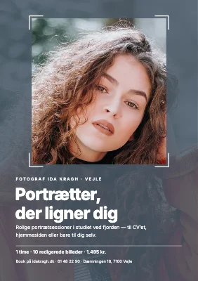 Portrætfotograf — book en session
