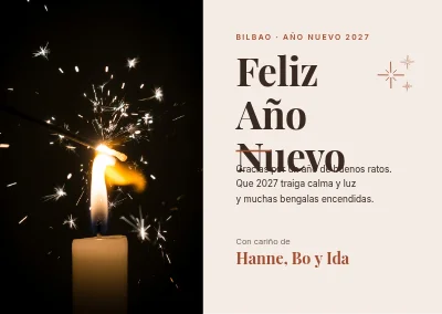 Tarjeta de Año Nuevo — bengala