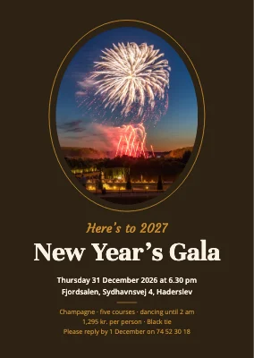 New Year’s gala in Haderslev — invitation